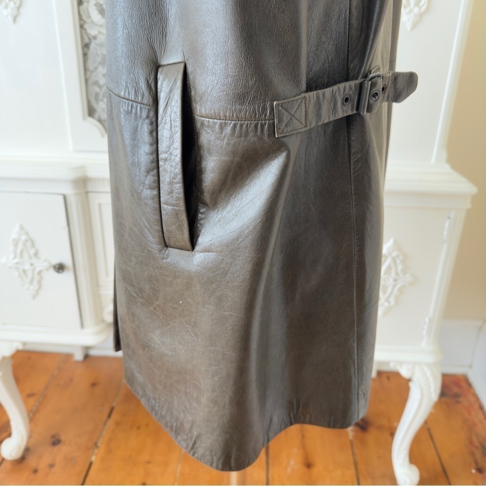 Vintage 90’s Jil Sander Brown Leather Jacket - Picture 10 of 13